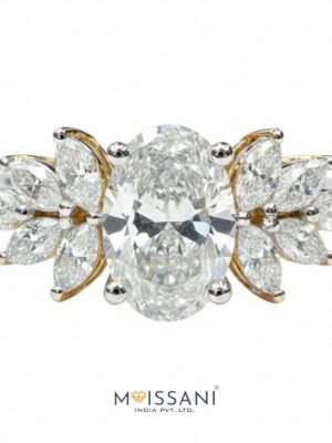 Lab Grown Diamond Oval +Marquise Shape Ring- LG0390