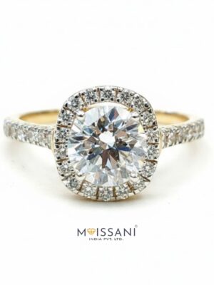 Lab Grown Diamond Round Shape Ring- LG0358