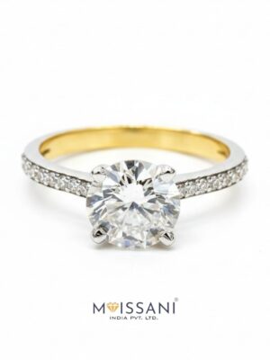 Lab Grown Diamond Round Shape Ring- LG0359