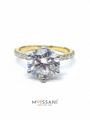 Lab Grown Diamond Round Shape Ring- LG0396
