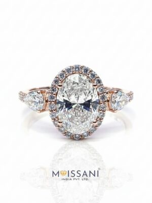 Lab Grown Diamond Oval Shape Ring- LG0394