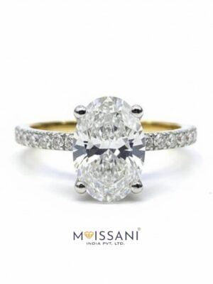 Lab Grown Diamond Oval Shape Ring- LG0380