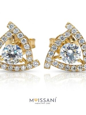 Lab-Grown Diamond Round Shape Earring - LE0004