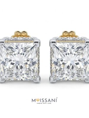 Lab-Grown Diamond Princess Shape Earring - LE0150
