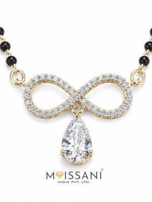 Lab-Grown Diamond Pear Shape Mangal Sutra's -LMS0023
