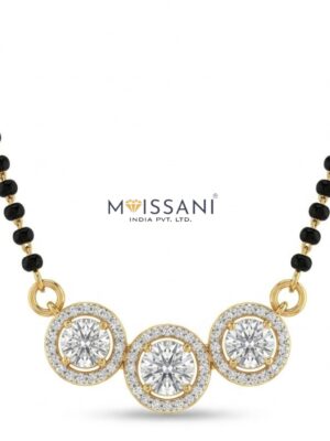 Lab-Grown Diamond  Round Shape Mangal Sutra's -LMS0021
