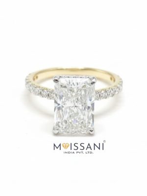 Lab Grown Diamond Radiant Shape Ring- LG0384