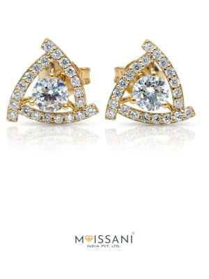 Lab-Grown Diamond Round Shape Earring - NE0004