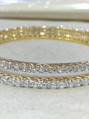 Lab Grown Diamond Round Shape Bangles - LBG002