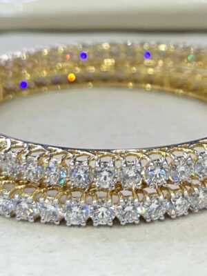 Lab Grown Diamond Round Shape Bangles - LBG0004