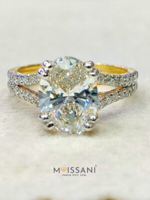 Lab Grown Diamond Oval Shape Ring- LG0399