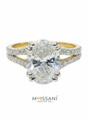Lab Grown Diamond Oval Shape Ring- LG0399