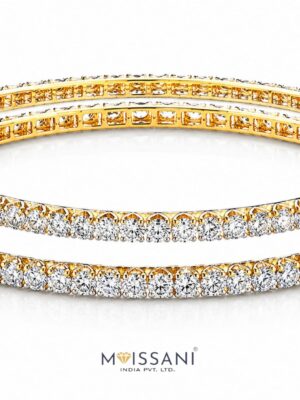 Lab Grown Diamond Round Shape Bangles - LBG0002