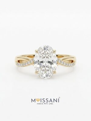 Lab Grown Diamond Oval Shape Ring- LG0409