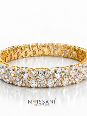 Lab Grown Diamond Marquise +Pear Shape Bangles - LBG0006