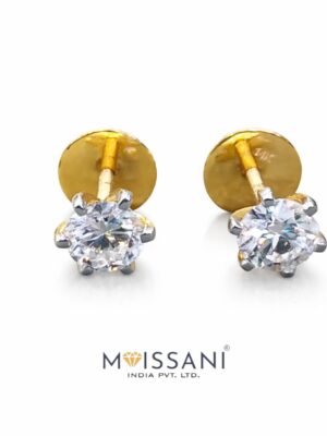 Lab-Grown Diamond Round Shape  Earring - NE0033