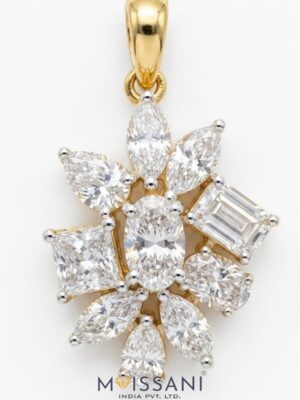 Lab-Grown Diamond Mix Shape Pendant - LPT0097