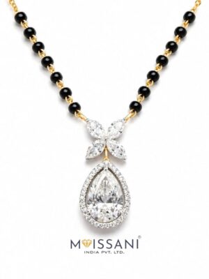 Lab-Grown Diamond Pear and Marquise Shape Mangal Sutra's -LMS0025