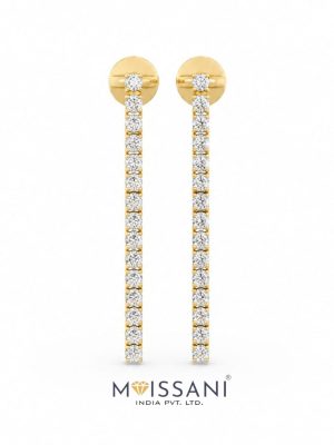 Lab-Grown Diamond Round Shape Earring - LE0160
