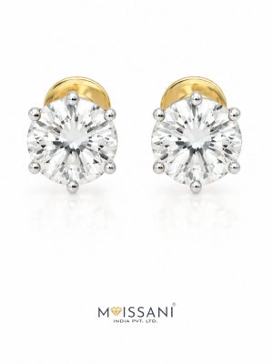 Lab-Grown Diamond Round Shape  Earring - NE0028