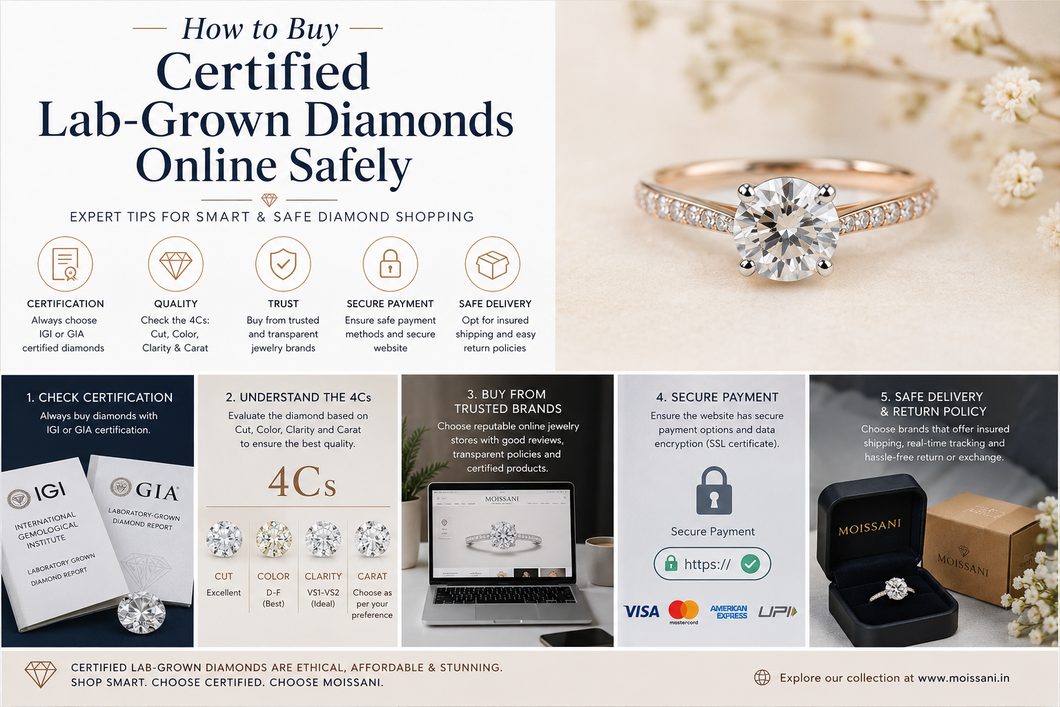 How To Buy Certified Lab-Grown Diamonds Online Safely In India 2026