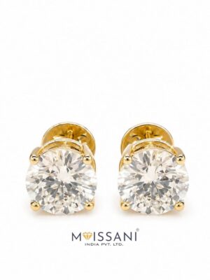 Lab-Grown Diamond Round Shape  Earring - LE0164