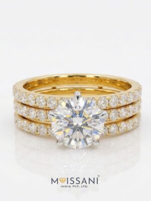 Lab Grown Diamond Round Shape Detachable Ring- LG0412