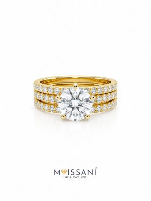 Lab Grown Diamond Round Shape Detachable Ring- LG0412