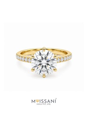 Lab Grown Diamond Round Shape Ring- LG0406