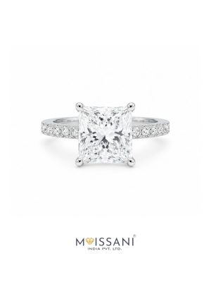 Lab Grown Diamond Princess Shape Ring- LG0002