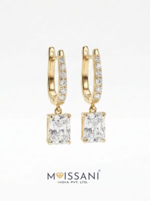 Lab-Grown Diamond Radiant Shape  Earring - LE0167