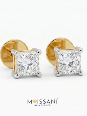 Lab-Grown Diamond Princess Shape  Earring - LE0162