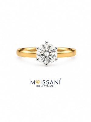Lab Grown Diamond Round Shape Ring- LG0115