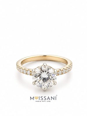 Lab Grown Diamond Round Shape Ring- LG0364