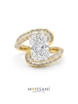 Lab Grown Diamond Radiant Shape Ring- LG0415