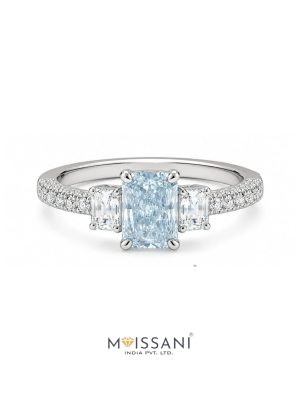 Lab Grown Diamond Radiant Shape Ring- LG0371