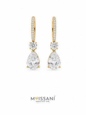 Lab-Grown Diamond Pear Shape Earring - LE0176