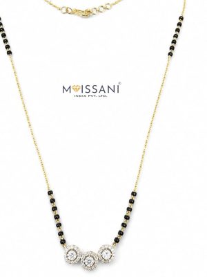 Lab-Grown Diamond Round Shape Mangal Sutra's -LMS0026