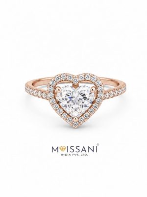 Lab Grown Diamond Heart Shape Ring- LG0113