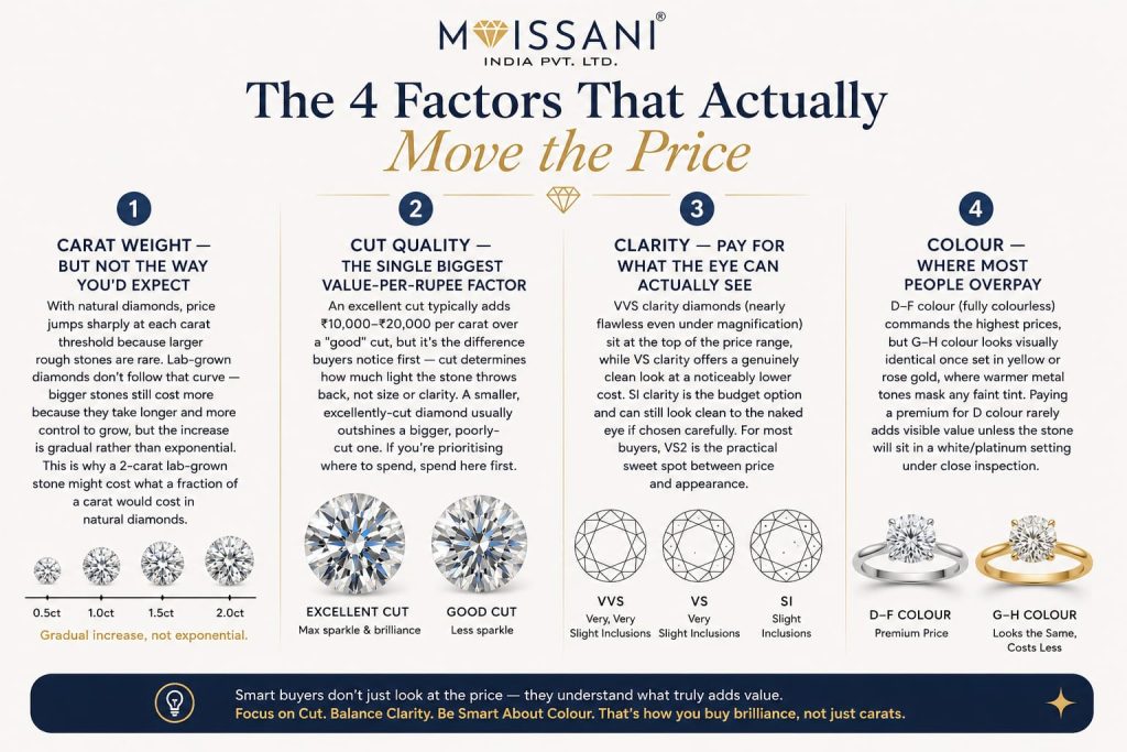Lab-Grown Diamond Price Per Carat India 2026