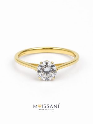 Lab Grown Diamond Round Shape Ring- LG0300