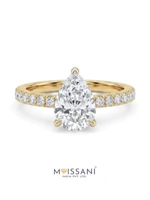 Lab Grown Diamond Pear Shape Ring- LG0278