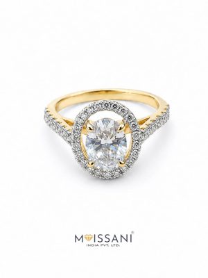 Lab Grown Diamond Oval Shape Ring- LG0354