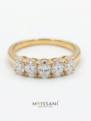 Lab Grown Diamond Oval Shape Band- LG0350
