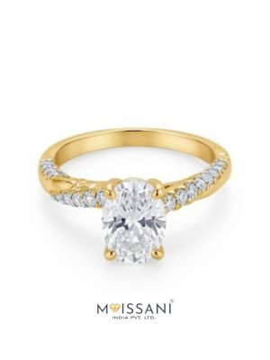 Lab Grown Diamond Oval Shape Ring- LG0352