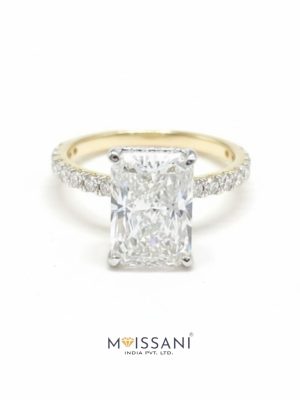 Lab Grown Diamond Radiant Shape Ring- LG0356