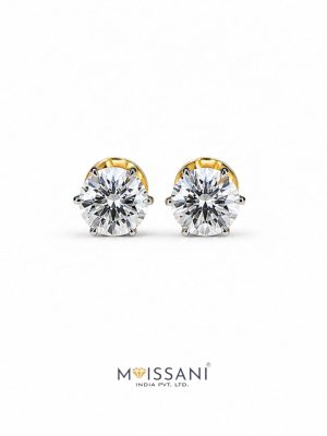 Lab Grown Diamond Round Shape Earring- LE0145