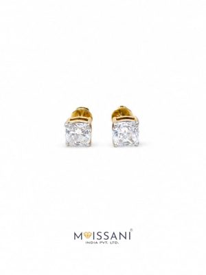 Lab Grown Diamond Cushion Shape Earring- LE0118