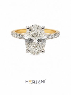 Lab Grown Diamond Oval Shape Ring- LG0417