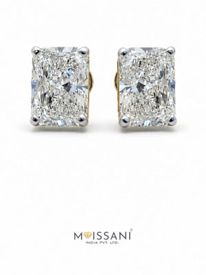 Lab-Grown Diamond Radiant Shape Earring - LE0179